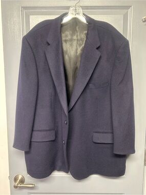 PBM Men’s 100% Camel Hair blazer. Navy size 50R Classic!